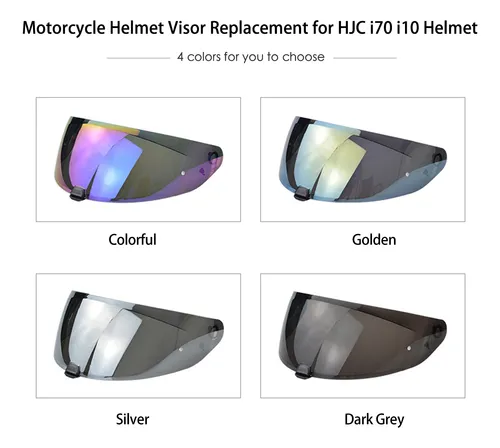Casco Con Espejo Retrovisor Casco De Moto Con Lente De Vien