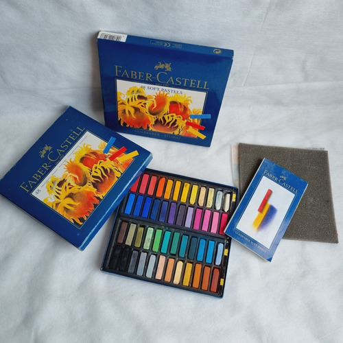 Pastel Seco Macio Faber Castell 48 Cores Goldfaber Usado