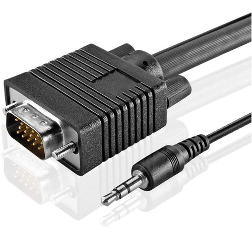 Cable Vga Con Audio Jack Auxiliar De , Mm Hd Macho A Ma...