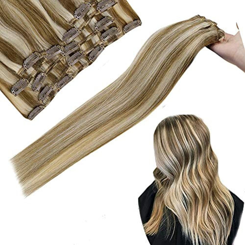 Hetto 20 Pulgadas Clip En Extensiones De Cabello Humano Natu