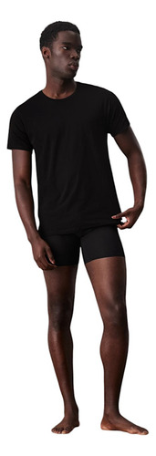 Playeras Calvin Klein 3p Algodon Negro Para Hombre Original