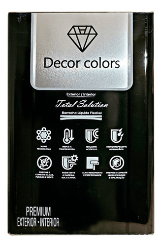 Tinta Borracha Líquida Solução Total Decor Colors Branco Top