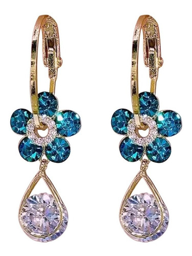 Pendientes De Cristal Earing Fashion Creative Flower A013 Sh