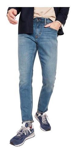 Jeans Hombre Old Navy Slim Built In Flex Azul