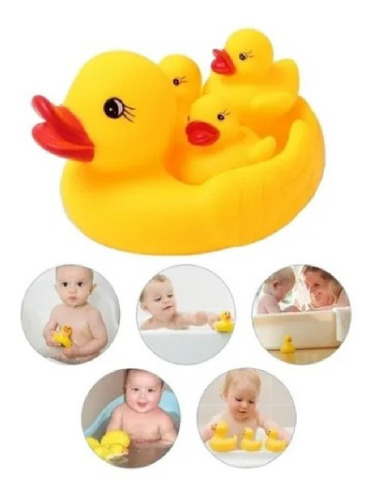 Juguetes Para La Tina De Baño Patitos De Hule Chillones 