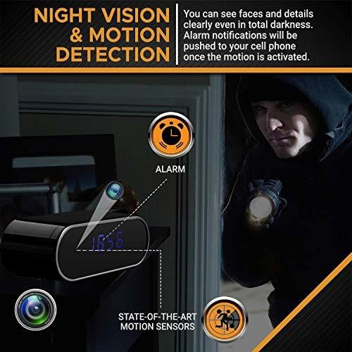 Upgraded Wireless Hidden Motion Detection Alarm Spy With Hd