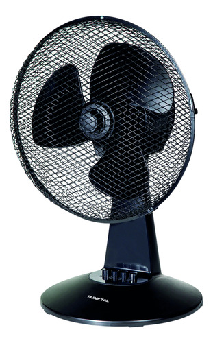 Ventilador De Mesa Punktal Negro 30 Cm 35w