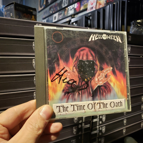 Helloween - The Time Of The Oath Cd 1996 Japan Firmado