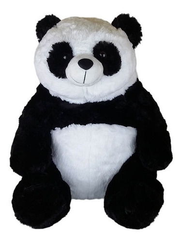 Urso Panda De Pelúcia 48cm Sentado