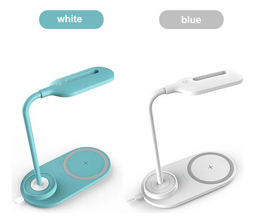 Lámpara De Escritorio Led Con Carga Inalámbrica, Control, 3