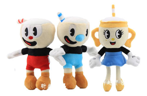 3 Piezas Cabeza Copa Mugman Mugeco De Peluche Niños Juguete