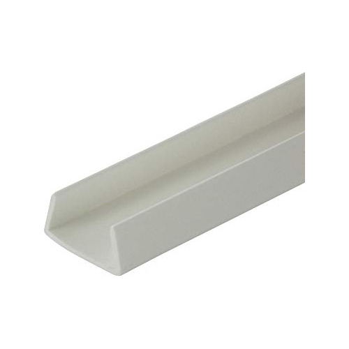 Pack De 4 Canales De Plástico Blanco De 5/8'' Para Cenefas