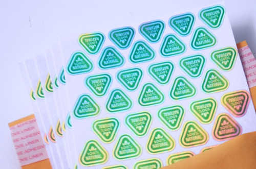 Holograma 100% Natural / 360 Pzs 15mm Color Holografico Diseño impreso 100 Natural