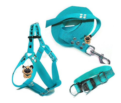 Kit Perro Pretal + Correa + Collar Paseo Educación Adiestra