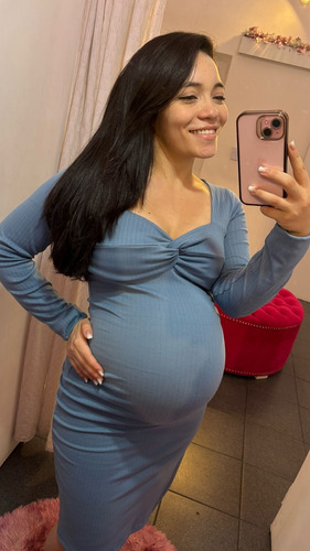 Vestido Para Baby Shower Embarazo Y Lactancia - Seni