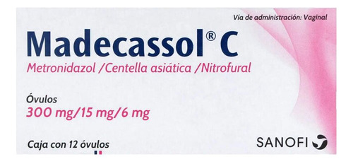 Madecassol C 300 Mg/ 15 Mg/ 6 Mg Caja Con 12 Óvulos