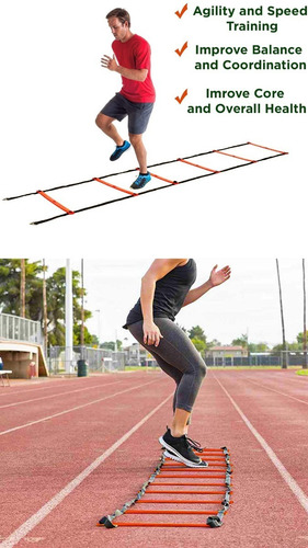 Imagen 5 de 7 de Escalera De Coordinación Y Entrenamiento Fútbol Velocidad