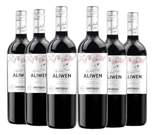 Vino Aliwen Alcohol Free 750ml 6 Unidades (sin Alcohol)