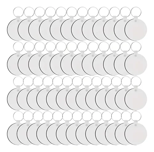 Llaveros Mdf En Blanco Doble Cara Para Sublimar X10 Unidades