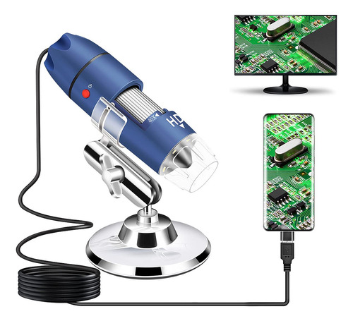 Microscopio Digital Usb 2k Hd 2560x1440p 40x A 1000x 