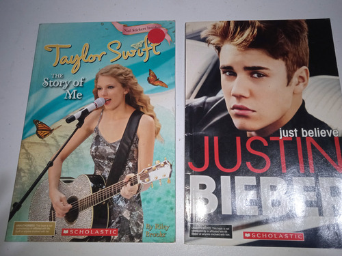Libros Taylor Swift Y Justin Bieber,en Ingles.