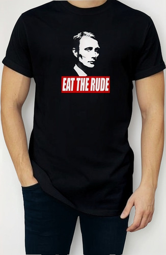 Playera Hannibal Lecter Eat The Rude Hombre