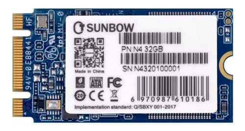 Ssd 32gb M2 Ngff 2242 6gb/s Sunbow Novo Nf-e