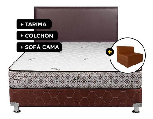 Imagen 1 de 1 de  El Cisne Dormitorio 2plz+base Tarima+colchón+cabecera +sofá