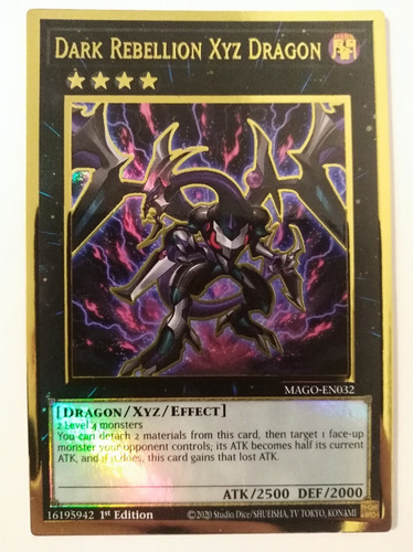 Dark Rebellion Xyz Dragon - Premium Gold Rare    Mago