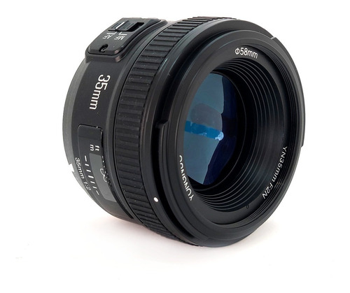 Lente Yongnuo 35mm F/2.0 Mf Af P/nikon D3100 D3200 D5100 Color Negro Tipo de montaje Nikon F