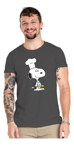 Polera Snoopy Chef Cocinero Peanuts Algodon Organico Wiwi