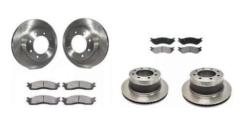 Kit De Discos + Pastillas De Freno Dodge Ram 2500 -08