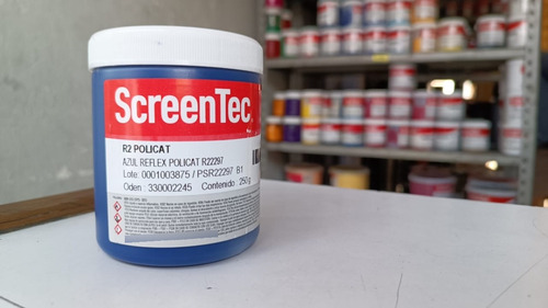 250g Azul Reflex Policat Tinta Serigrafia Sanchez Vidrio