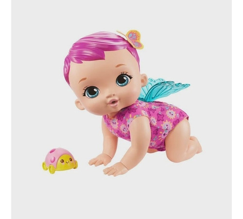 Boneca My Garden Baby Bebê Borboleta Que Engatinha - Mattel