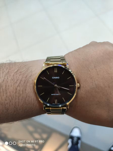 Reloj Hombre Casio Enticer Mtp-vt01g-1 Correa Acero Análogo