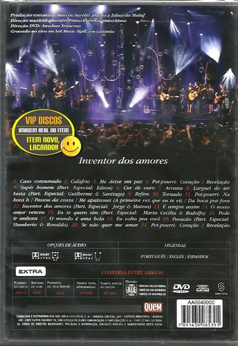 Dvd Gusttavo Lima Inventor Dos Amores Promocional - Lacrado!