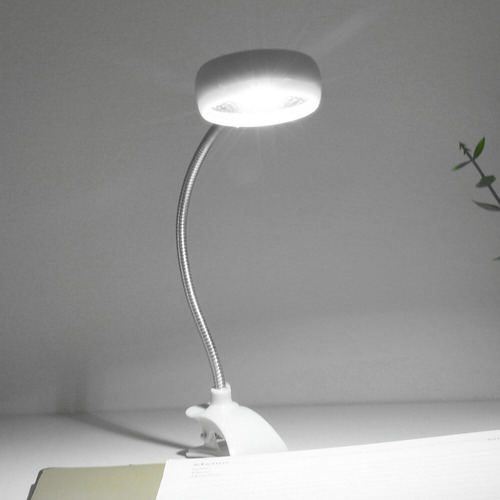 Luz Led Clip Lectura Libro Atril Partitura Consola Flexible