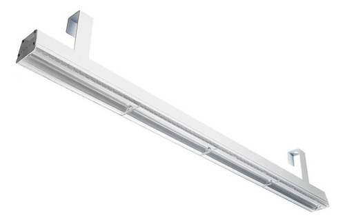 Luminária Industrial Linear 120cm Led 80w Osram 10800 Lm Estrutura Branco/Neutro