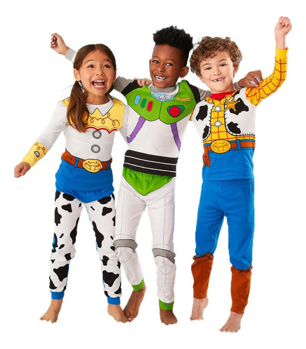 Gh Toy Story Woody Buzz Lightyear Traje Casa Pijama Niños