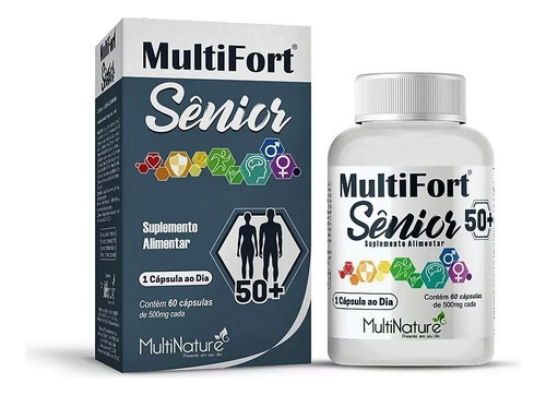 Suplemento Em Cápsulas Multinature Encapsulados Multifort Sênior 50 + Minerais/vitaminas Em Pote Un