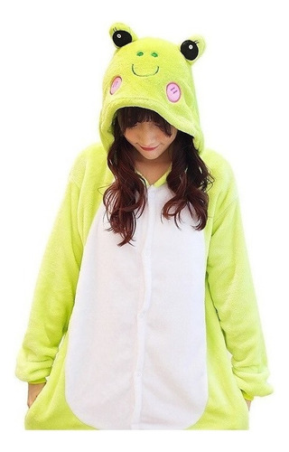 Tottori Do Sapo Kigurumi Cosplay Pijama Mameluco Traje