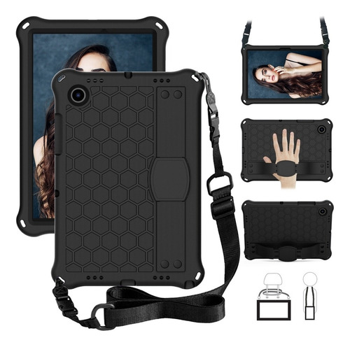 Capa Case Para Samsung Galaxy Tab A8 10.5 Infantil Com Alça