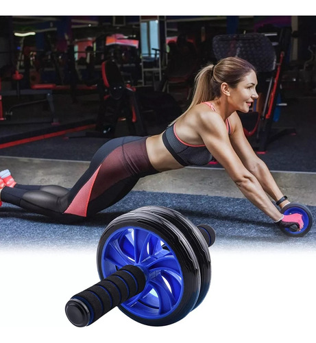 Kit Rodillo Abdominal Barras Push-up Cuerda Ejercitador Mano