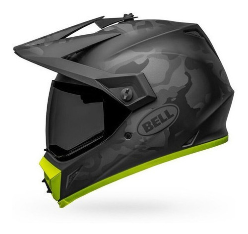 Casco Moto Bell Mx-9 Adventure Mips Color Gris oscuro Diseño STEALTH Tamaño del casco S