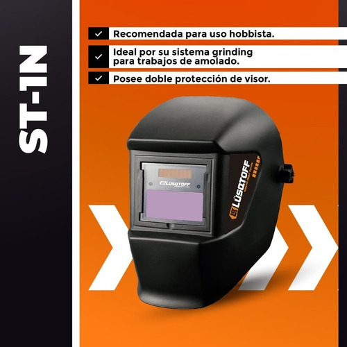 Imagen 6 de 10 de Máscara Fotosensible Para Soldar Lusqtoff Mm