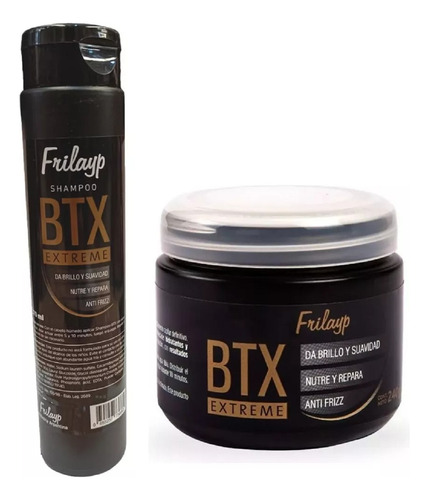 Frilayp Shampoo + Mascara Capilar Btx Extreme Antifrizz 