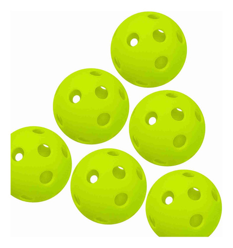 Bolas De Pickle, 6 Pacotes, 26 Furos, Pickleball De Interior