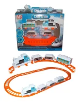 Comprar Tren Locomotora + 3 Vagones + Vías A Pila Super Sale!