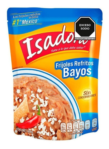 Frijoles Refritos Isadora Bayos 400g Sin Conservadores