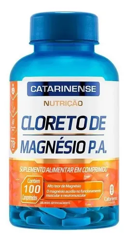 Suplemento Catarinense Cloreto De Magnésio P.a. 100 Comprimidos C...